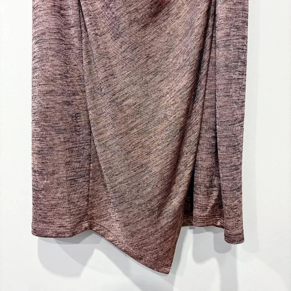 CHETTA B Shimmering pink wrap  dress - Picture 6 of 8